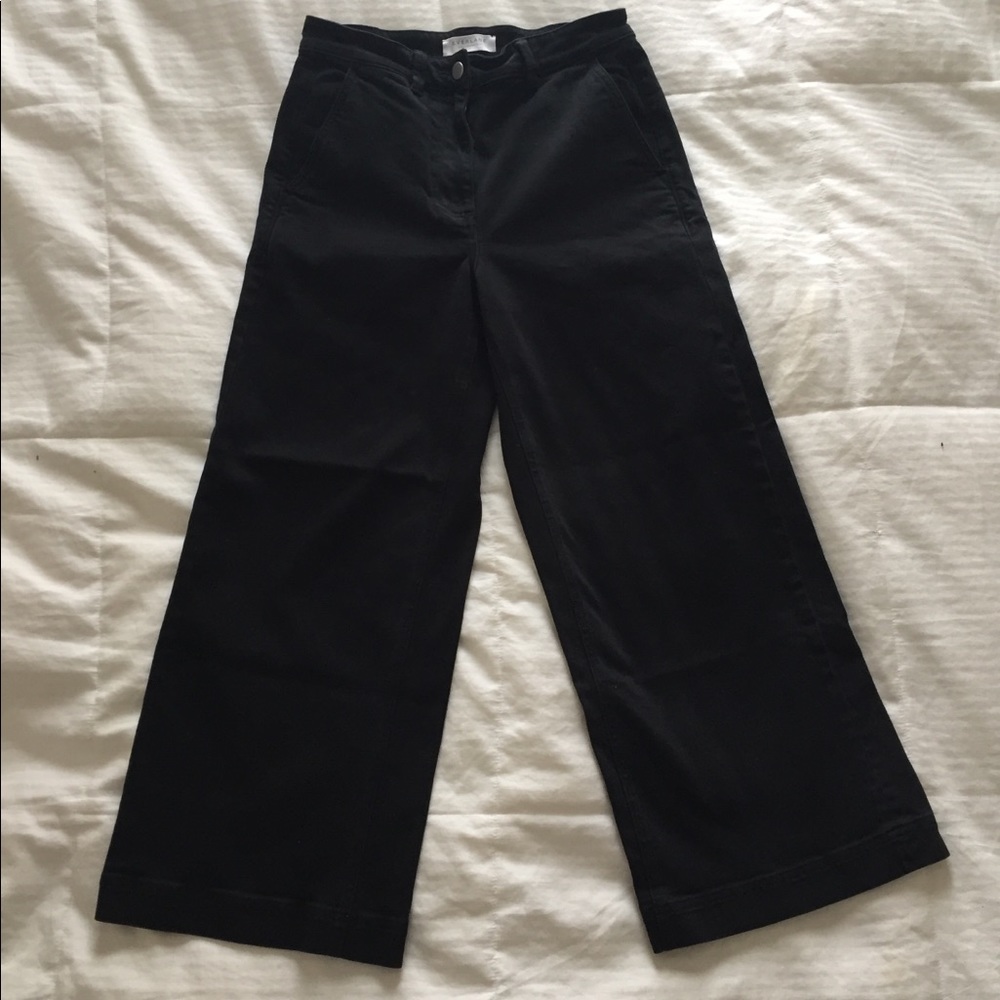 Everlane wide leg cropped pant